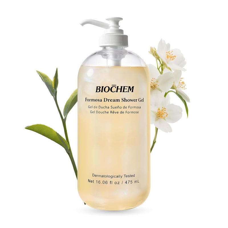 BIOCHEM Formosa Dream Shower Gel Natural Body Wash for Hydrating Refreshing Moisturizing for All Skin Types Women Men Soothes Dryness Redness Body Breakouts with PlantBased Cleansers 16 oz - Image 1