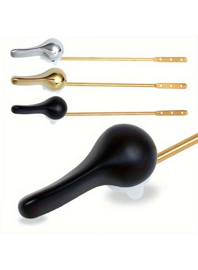 طقم استبدال مقبض دافق универсальный للحمامات باللون الفضي، مناسب لمعظم المراحيض الأمامية - Image 5