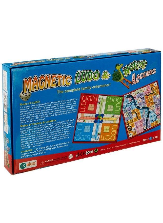 إيكتا لعبة لوحية لودو الثعابين والسلالم المغناطيسية للأطفال، متعددة الألوان - Image 2