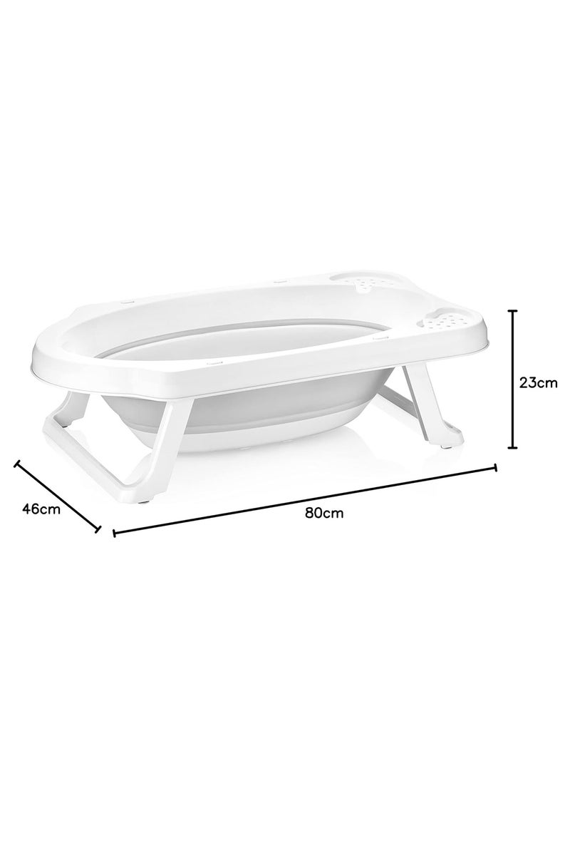 ممز بلانيت حوض استحمام بيبي محمول  مع حامل داخلي ومكان لوضع مستلزمات الاستحمام - مثالي للسفر والمنازل الصغيرة_ مستلزمات اطفال ـ هديه للاطفال ـ حوض استحمام اطفال ـ بانيو اطفال - Image 4