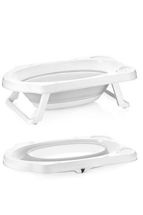 Portable  Baby Bathtub with Inner Support and Storage Space for Bath Essentials – Ideal for Travel and Small Homes_ Baby supplies - baby gift - baby bathtub - baby bath