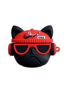 For XiaomiRedmi Buds5 Pro Earphone Protective Cover Red Mi Buds4 Cartoon Silicone Wireless Bluetooth Shell-Color:Silicone Soft Shell-Red Hat Dog-Model:For XiaomiBuds 4 Pro (protective Case)