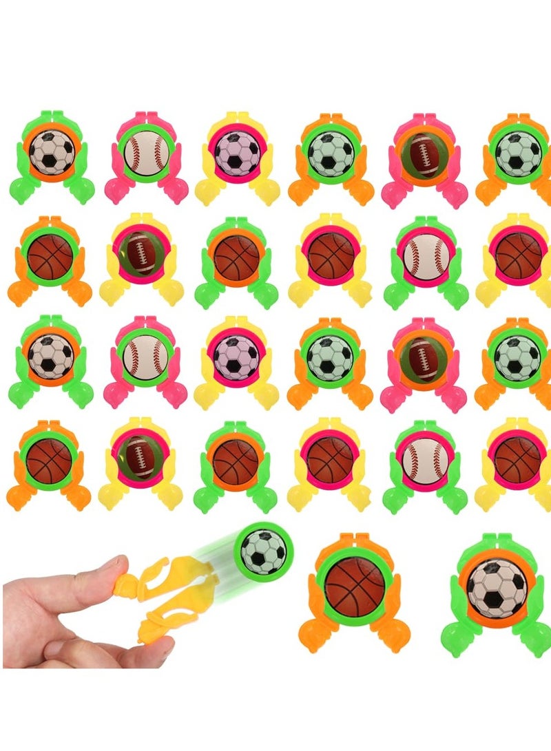 Excefore 60 Pack Football Flying Saucers Launcher Toys, Party Favors Chasing Toy Gifts Toys, Outside Flying Toys, Suitable for Kids 3-8 Years Old - Image 1