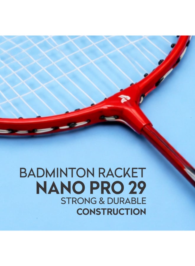 Elan Badminton Racket Nano Pro 29 – Lightweight Nano Frame Badminton Racquet with High Strength Build and Comfort Grip for Training and Competitive Play - Image 3