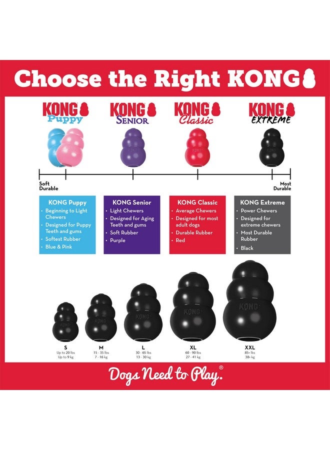 كونج لعبة إكستريم دوج - لعبة إحضار ومضغ - قدرات ملء المكافآت وارتداد غير منتظم لوقت لعب ممتد مادة مطاطية طبيعية متينة للغاية - لمضغ قوي - للكلاب الكبيرة - Image 4