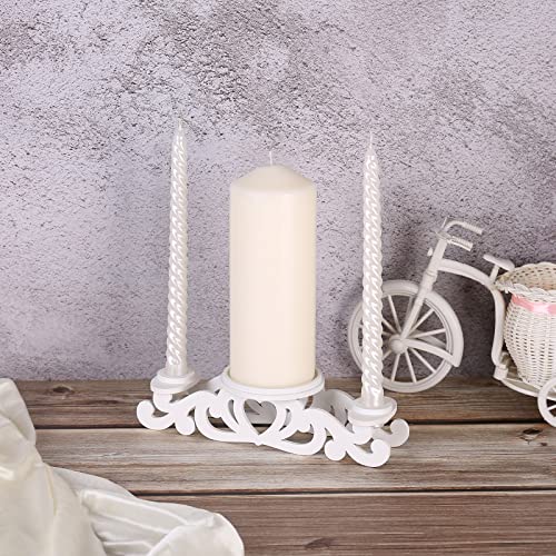 Rozrety Unity Candle Holder-Unity Candles Stand for Wedding Ceremony Set-Pillar Candle Holders for Weddings Centerpiece Decoration(Candles not Include) - Image 5