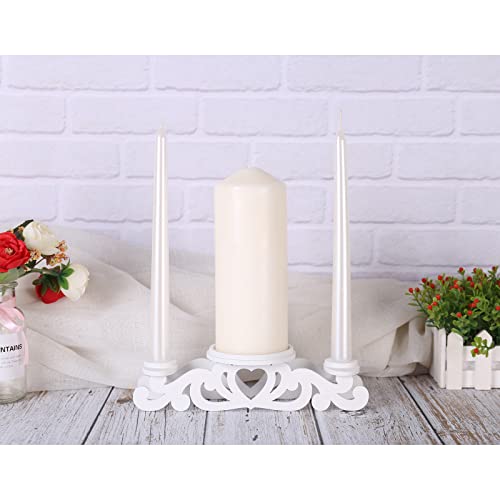 Rozrety Unity Candle Holder-Unity Candles Stand for Wedding Ceremony Set-Pillar Candle Holders for Weddings Centerpiece Decoration(Candles not Include) - Image 4