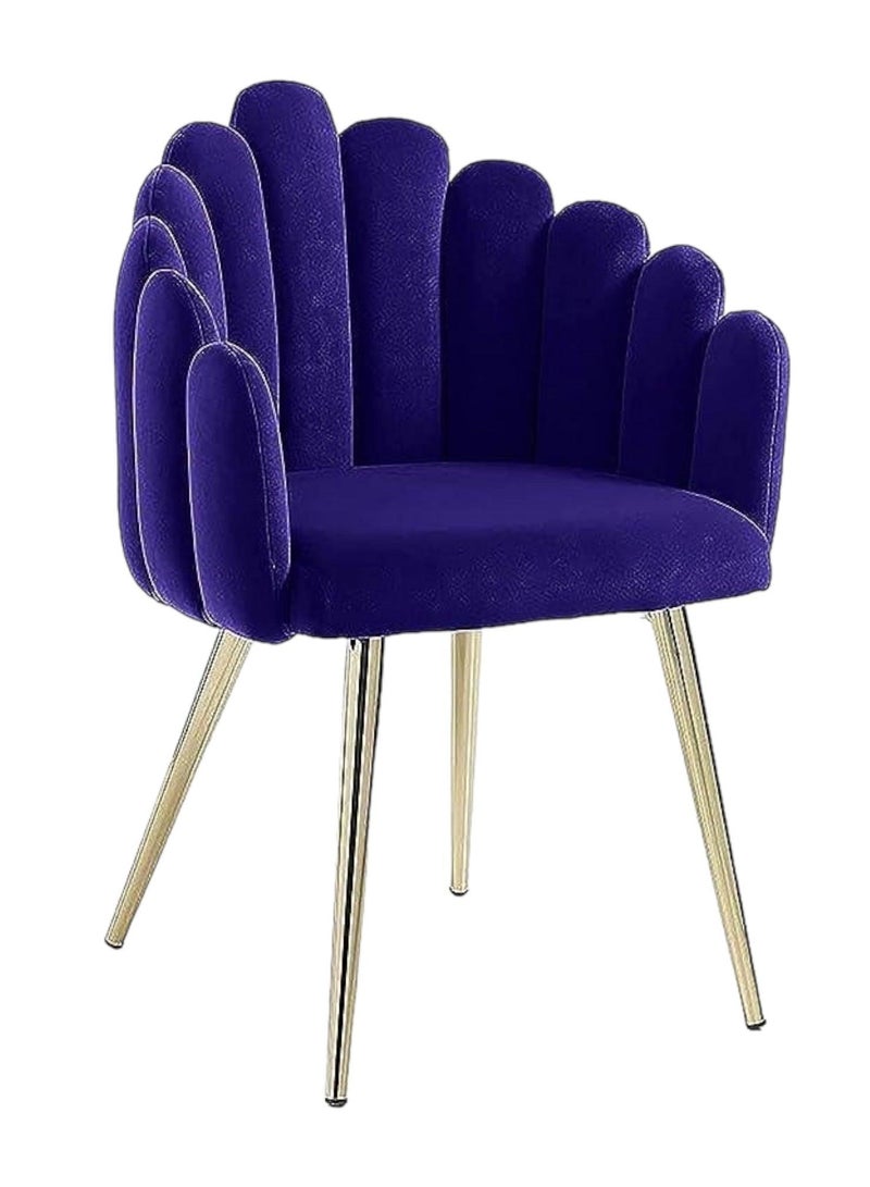 Wooden Twist Wooden Twist Accent Luxury Design Cozy Living Room Dining Chair (Blue)  - Image 3