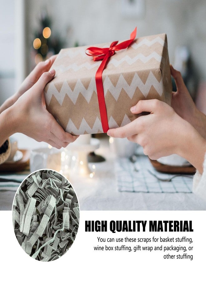 ZEBMOON 1 LB Light Grey Crinkle Cut Paper Shred Filler Great for Gift Wrapping, Basket Filling, Birthday, Wedding, Halloween, Thanksgiving, Christmas Day, New Year Party Decorations Filling Supplies - Image 2