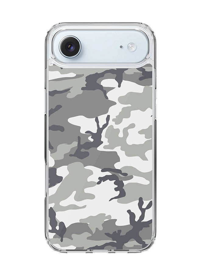 Stylizedd Classic Clear MagSafe Case for iPhone 17 Air , Hybrid Soft Case Flexible Edges Anti Drop TPU PC Gel Thin Transparent Cover [ Designed for iPhone 17 Air ] - Artic Camo Full Print