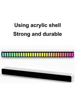 ELTRAZONE D08-RGB Smart LED Light Bars Car Sound Control Rhythm Light RGB Voice-Activated Music Atmosphere Lights Tube with 32 LED 18 Colors Built-in Battary 32 Bit for Car Gaming PC TV Room  - Image 3