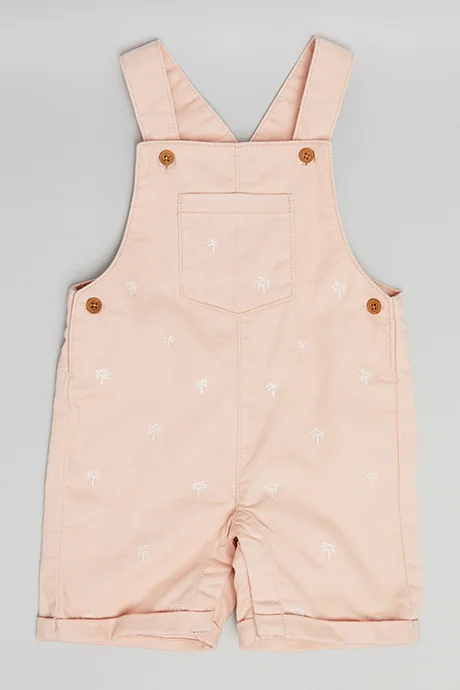R&B Solid T-Shirt and Dungaree Set