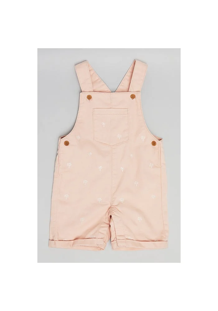 R&b Solid T-Shirt and Dungaree Set