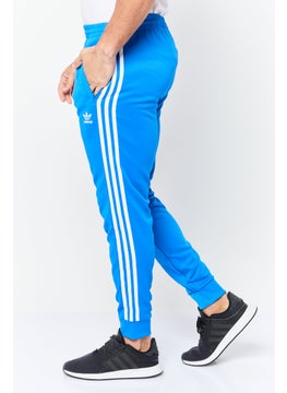 adidas Originals Men Slim Fit Training Sweatpants, Blue  - Image 2