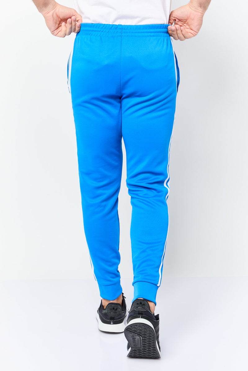 adidas Originals Men Slim Fit Training Sweatpants, Blue - Image 4