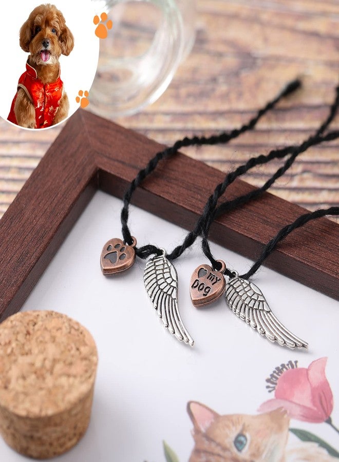 Eaasty 2 Sets Memorial Bottle for Pet Hair, Pet Fur Keepsake Fur Memorial, Clear Dog Cat Fur Keepsake, Pet Urn Glass Bottles with Cork Stopper(Dog) - Image 3