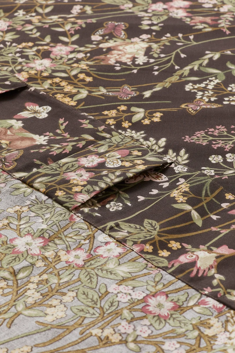 H&M 2-pack patterned cotton curtain lengths