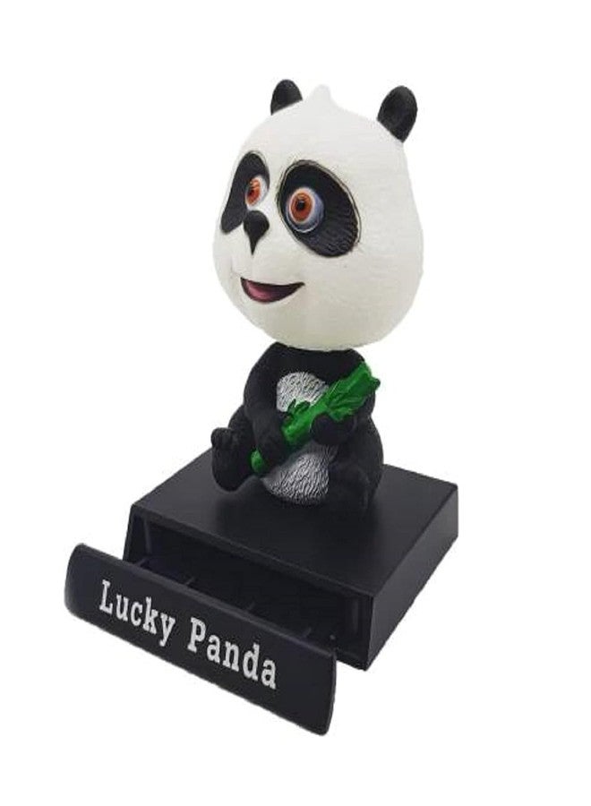 Abelestore Super Hero_Zenitsu_Demon Slayer Action Figure Limited Edition Bobblehead with Mobile Holder for Car Dashboard, Office Desk & Study Table (Pack of 1) (Panda - Bobblehead) - Image 2