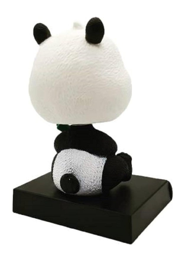 Abelestore Super Hero_Zenitsu_Demon Slayer Action Figure Limited Edition Bobblehead with Mobile Holder for Car Dashboard, Office Desk & Study Table (Pack of 1) (Panda - Bobblehead) - Image 3