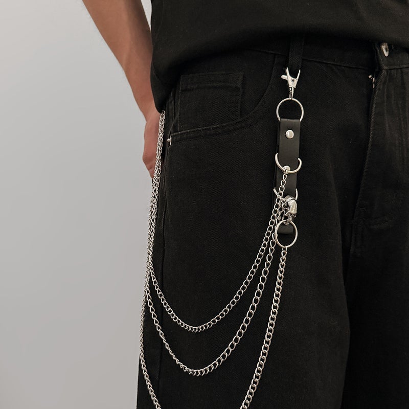 European and American Cross-Border Jewelry: Punk Metal Chain Multi-Layer Waist Chain, Trendy Street Style with Hoop Design, Versatile for Men - Image 3