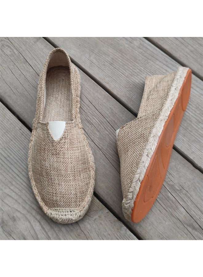 Retro Trendy Breathable Canvas Shoes - Men's Summer Fisherman Sandals