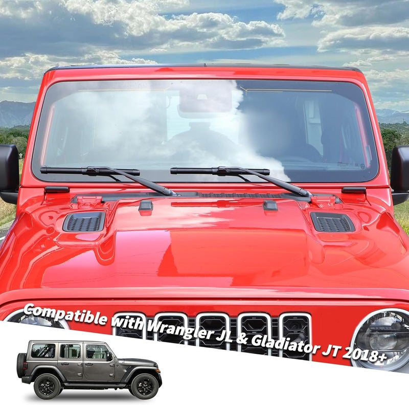 Jimen Windshield Hinge Cover Trim for Jeep Wrangler & Gladiator - Image 2