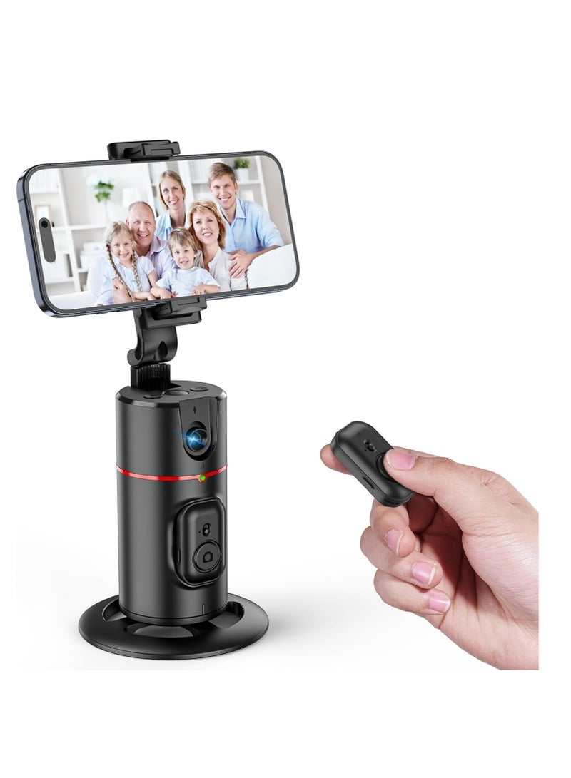"360° Rotating Auto Face Tracking Phone Holder Tripod with Remote Control & Gesture Recognition – Smart Motion Tracking Stand for Vlogging, Live Streaming, Video Calls, and Content Creation" - Image 1