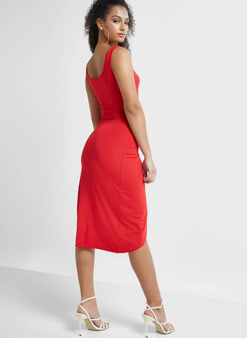 Ginger Wrap Dress With Slit