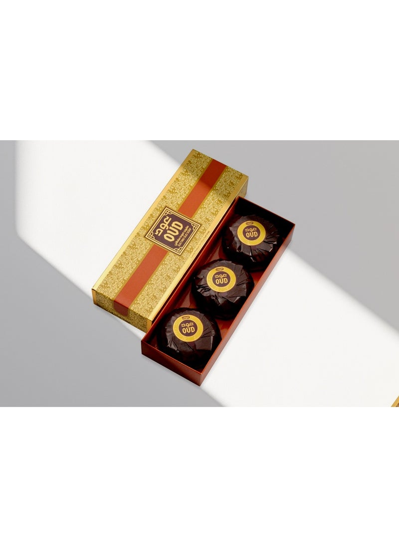 Oud Luxury Collection Oud Sultani Soap 3 pieces 125 grams  - Image 1