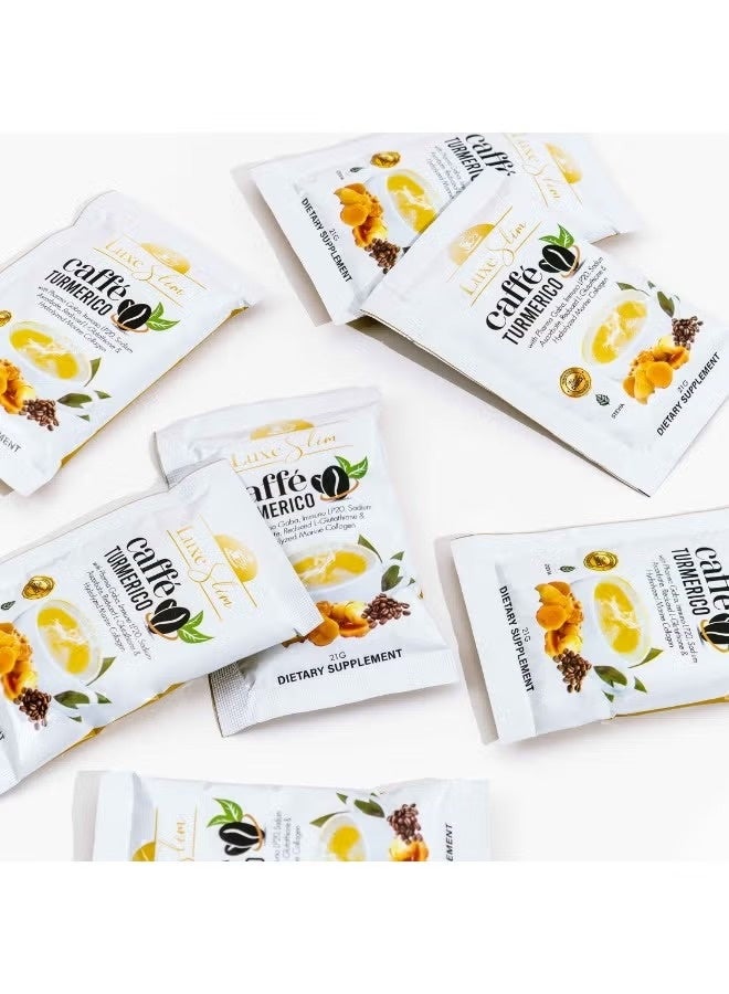 Luxe Slim Caffe Turmerico Coffee 10 Sachets | 21g - Image 2