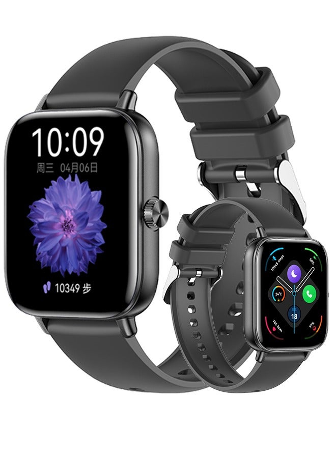 RollsTimi  1.83-Inch Bluetooth Smart Bracelet/Smartwatch, Sports Sleep Monitoring, Answering/Making Calls, Silicone Strap, RT i128  - Image 1