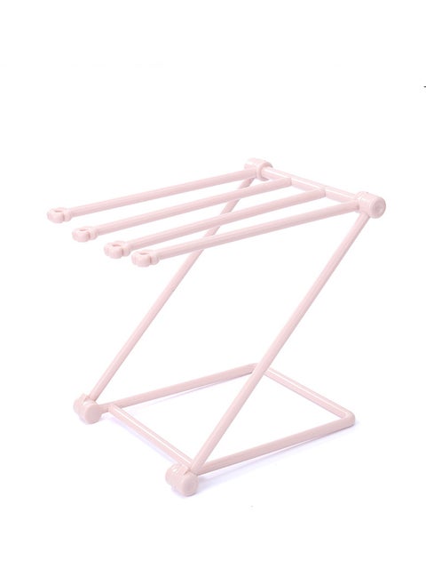 Foldable Kitchen Paper Towel Rack Perforation-free Roll Paper Rack Shelf Dishcloth Stand Plastic Wrap Rag Storage Rack