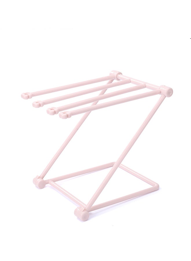 Generic - Foldable Kitchen Paper Towel Rack Perforation-free Roll Paper Rack Shelf Dishcloth Stand Plastic Wrap Rag Storage Rack - Image 1