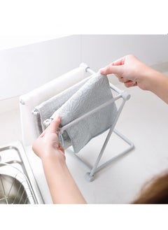 Generic Foldable Kitchen Paper Towel Rack Perforation-free Roll Paper Rack Shelf Dishcloth Stand Plastic Wrap Rag Storage Rack  - Image 2