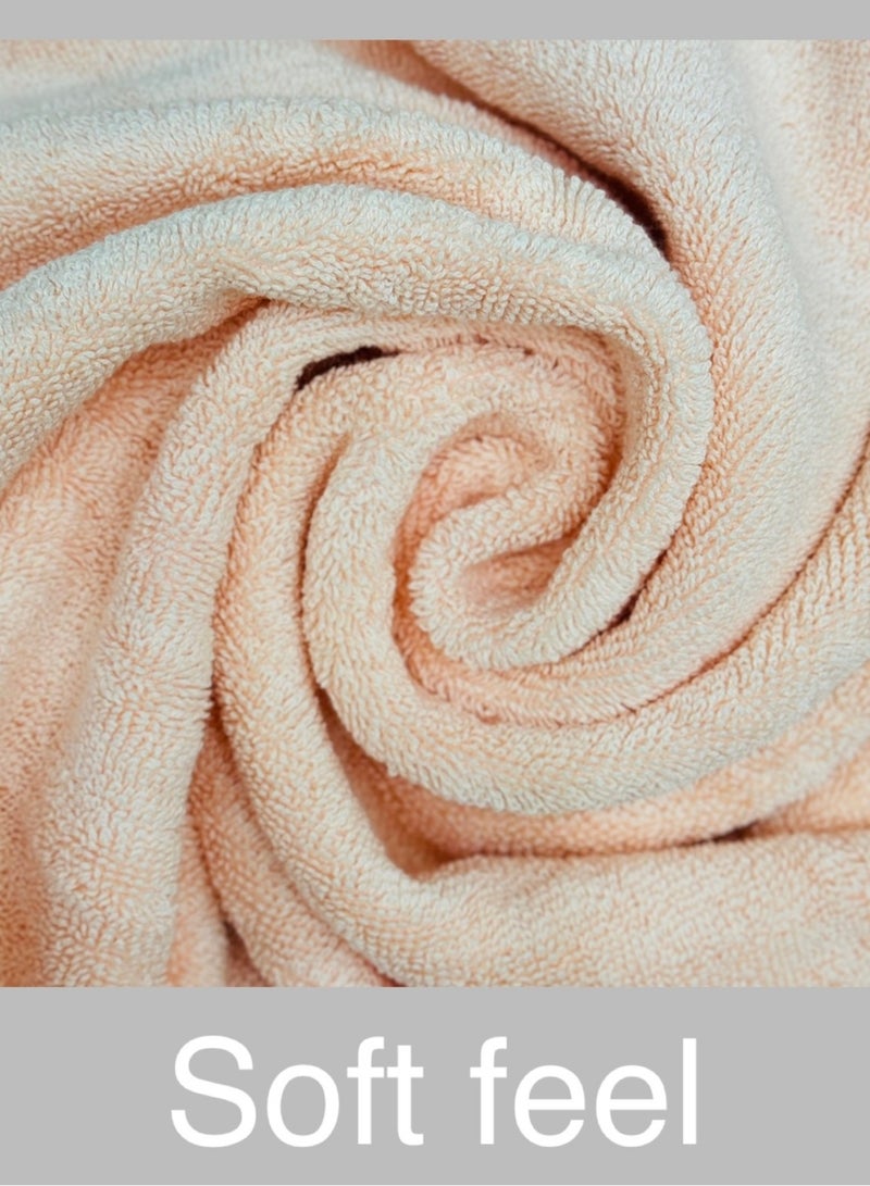 Hayat FLORAC - 6 Piece Bath Sheets 80 x 160 cm Super Soft 100% Cotton Fast Absorbent & Quick Dry Towels 550-GSM -Assorted Colours - Image 3