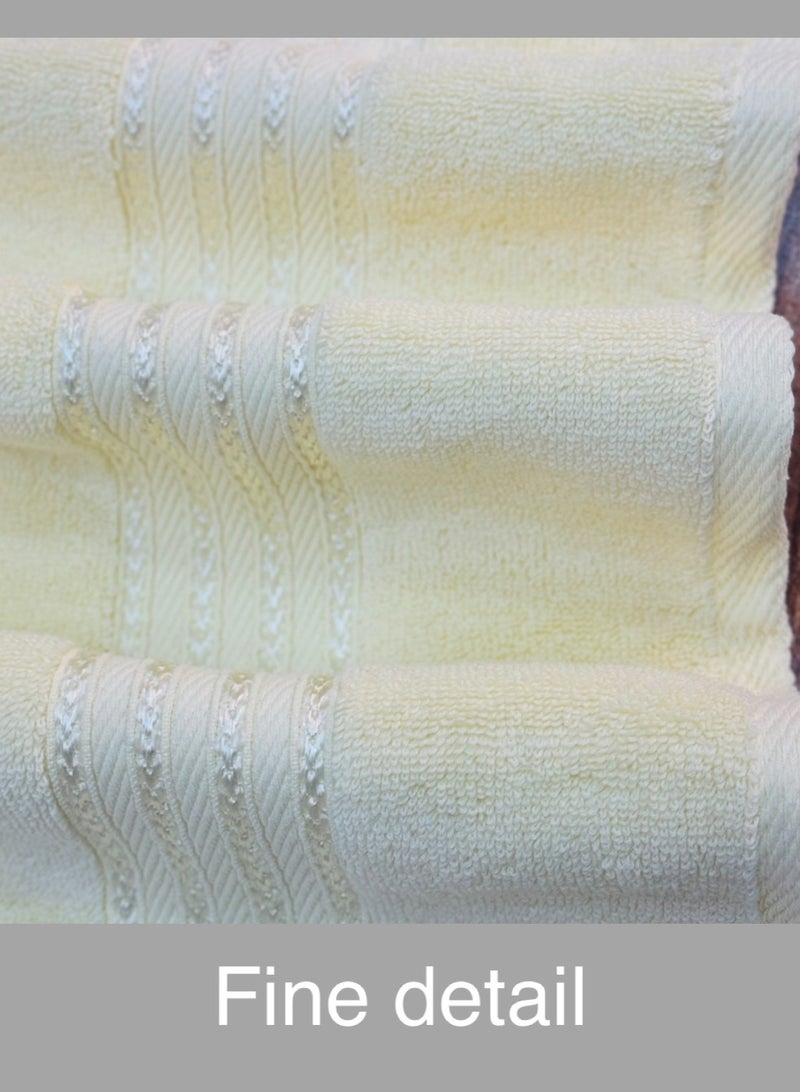 Hayat FLORAC - 6 Piece Bath Sheets 80 x 160 cm Super Soft 100% Cotton Fast Absorbent & Quick Dry Towels 550-GSM -Assorted Colours - Image 5