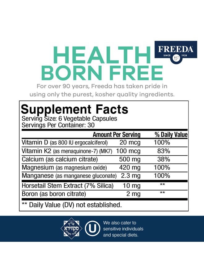 Freeda SCD Calcium Complex - 180 Veg Caps - Image 2