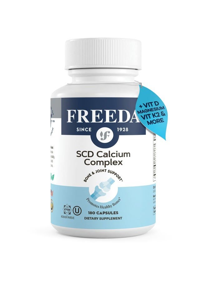 Freeda SCD Calcium Complex - 180 Veg Caps - Image 1