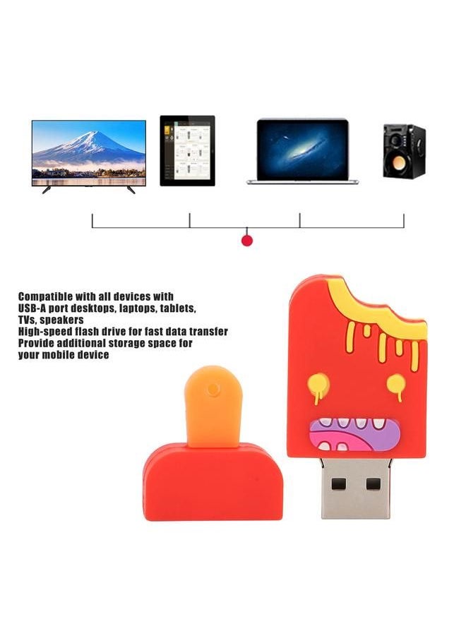 Arabest - U Disk Data Storage Ice Cream Shape for USB2.0 Windows 7 / 8 / 10 / Vista / XP / 200064G - Image 1