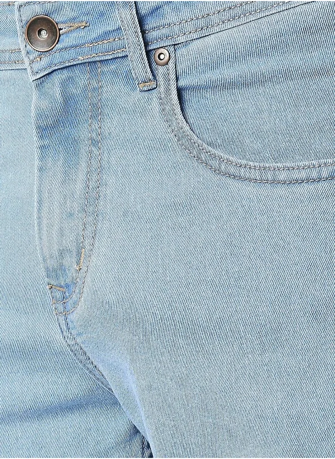 HIGH STAR Men Blue Relaxed Fit Light Fade Jeans