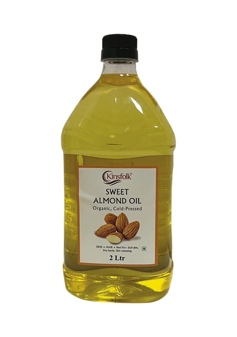Kinsfolk Pure Cold Pressed Sweet Almond Oil for Hair and Skin - Badam Oil - 2 Ltr - Image 3