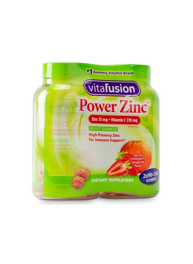 Vitafusion Power Zinc Gummy Vitamin 2 Bottle (180 Ct Totally.)  - Image 1