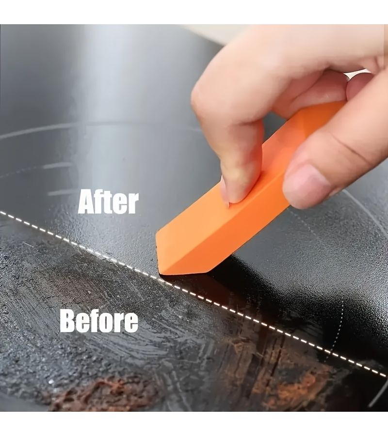 Orange Magic Cleaning Erasers 2pcs Non Electric Scrub for Kitchen Bathroom - Image 2