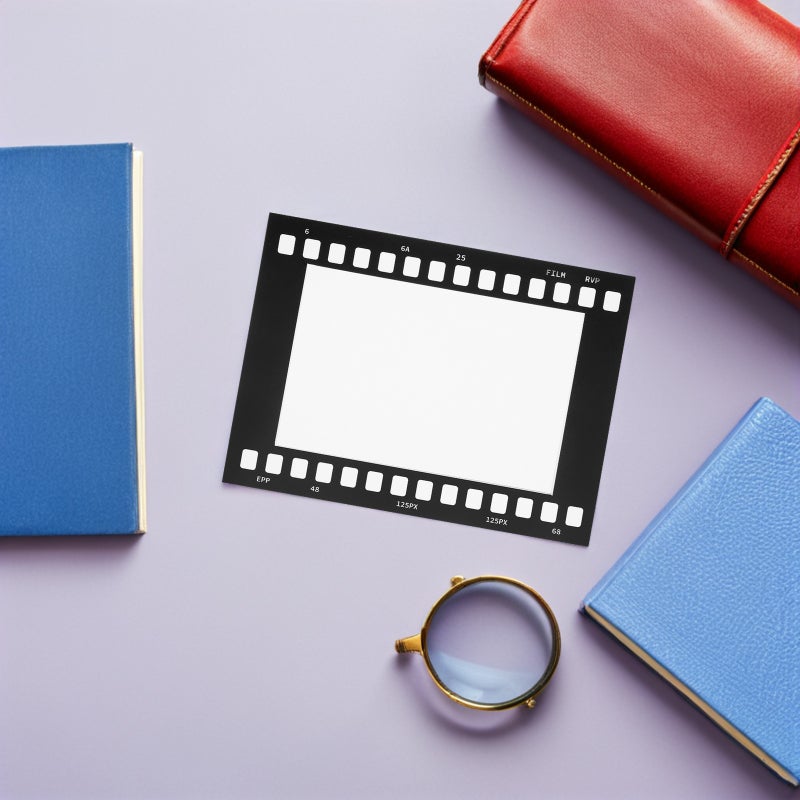 إطار صور من 10 قطع من شريط الفيلم: إطارات صور ورقية على شكل شريط فيلم عتيق لتزيين الحائط - حامل صور مجمعة مقاس 6 بوصات على الطراز القديم لعرض الصور والفنون - Image 5