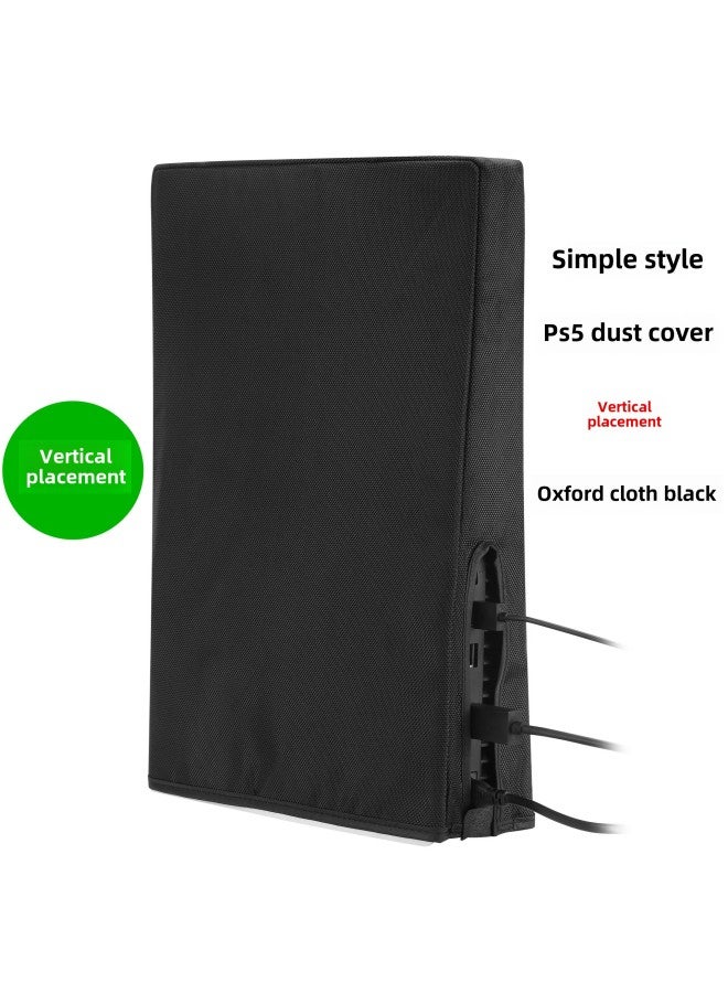 Digital Computer/game Console Protective Case - Transparent Crystal Clear Acrylic Shell Customizable Led Lighting-Product Color:PS5 Vertical Oxford Cloth Black - Image 1