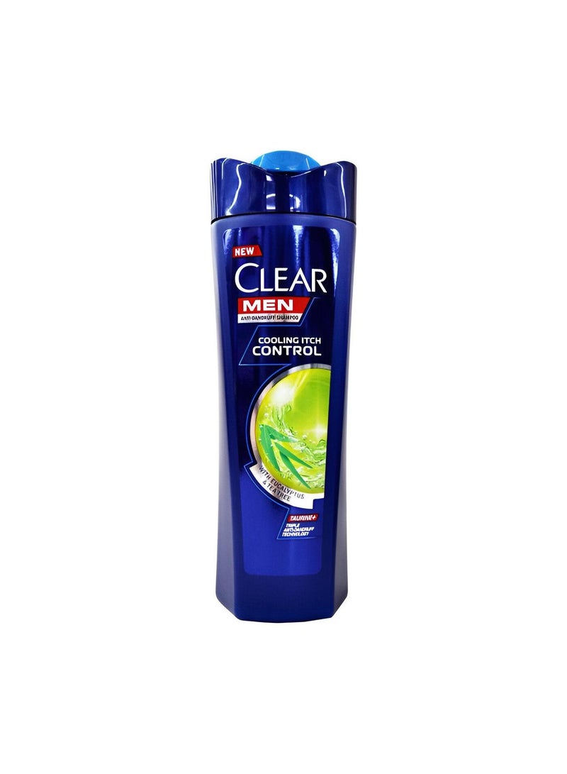 CLEAR Clear Men Hair Shampoo Cooling Itch Control 315Ml - Anti-Dandruff Formula For Long-Lasting Freshness And Scalp Comfort, Specially Designed For Men With Active Lifestyles 