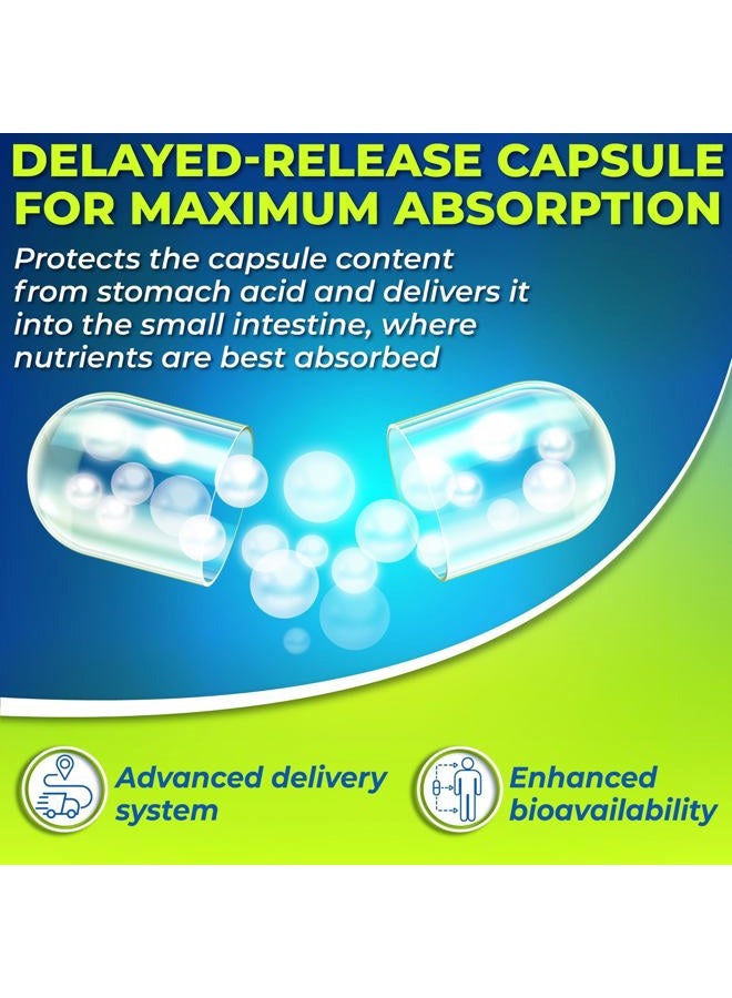 Supplements Studio Probiotic 50 Billion CFU, Prebiotic, Digestive Enzymes, 2 Month Supply, DRcaps for Men and Women Healthy Digestion - Lactobacillus Acidophilus, Shelf Stable, Gluten Dairy Free & Vegetarian Friendly - Image 3