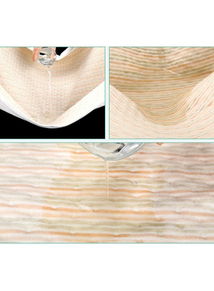 Waterproof Bed Pad – 4-Layer Washable Cotton Incontinence Underpad (70×90 cm) for Toddlers, Babies  Adults – Reusable Proof Mattress Protector (Striped) - Image 4