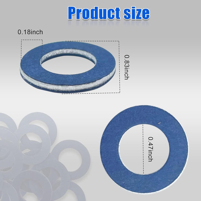 NTNEV 24PCS Oil Drain Plug Gaskets for Toyota - Image 2