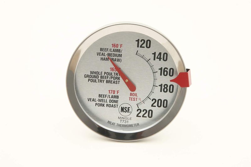 SINARDO Meat Thermometer for Oven T731, BBQ Thermometer, Oven Safe, Large 2.5-Inch Easy-Read Face, Stainless Steel Stem and Housing - Image 5